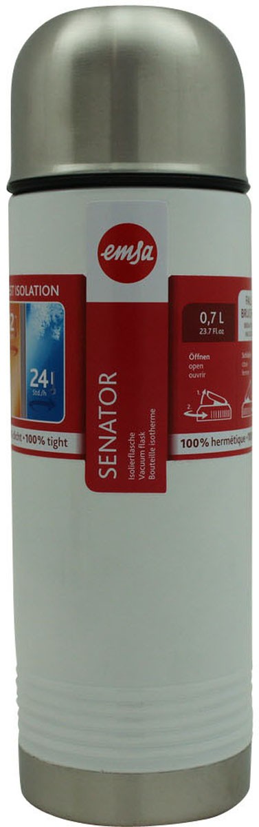 Emsa iso Flasche Senator weiß 0,7L | saymo.de - Lebensmittel Online ...