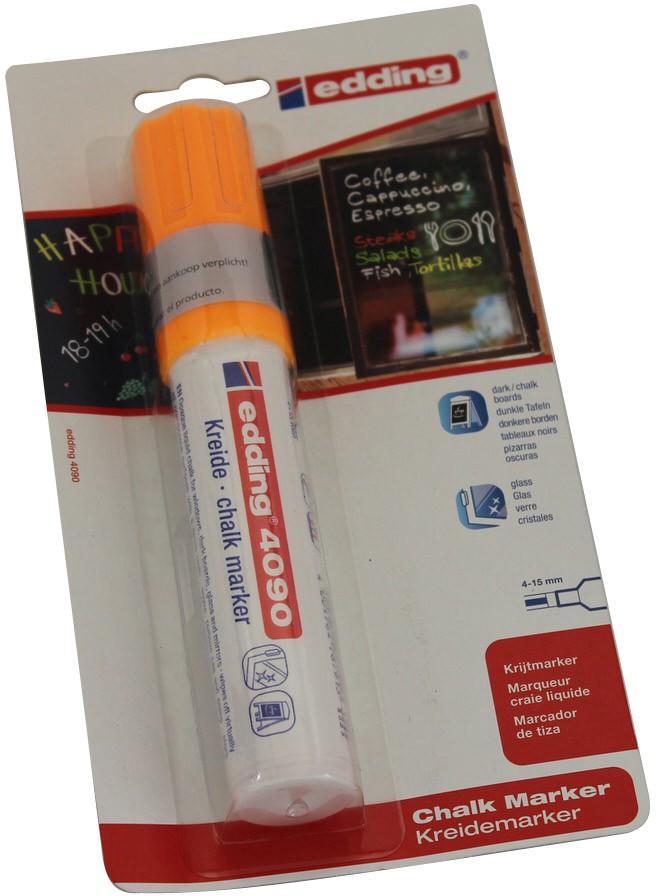 Edding Window Marker 4 15 mm neonorange 200ml saymo.de