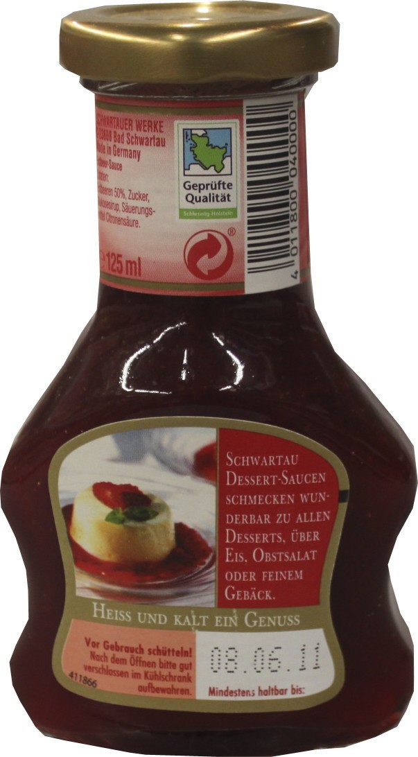 Schwartau Erdbeer Sauce 125ml Feinkost & Lebensmittel Pudding
