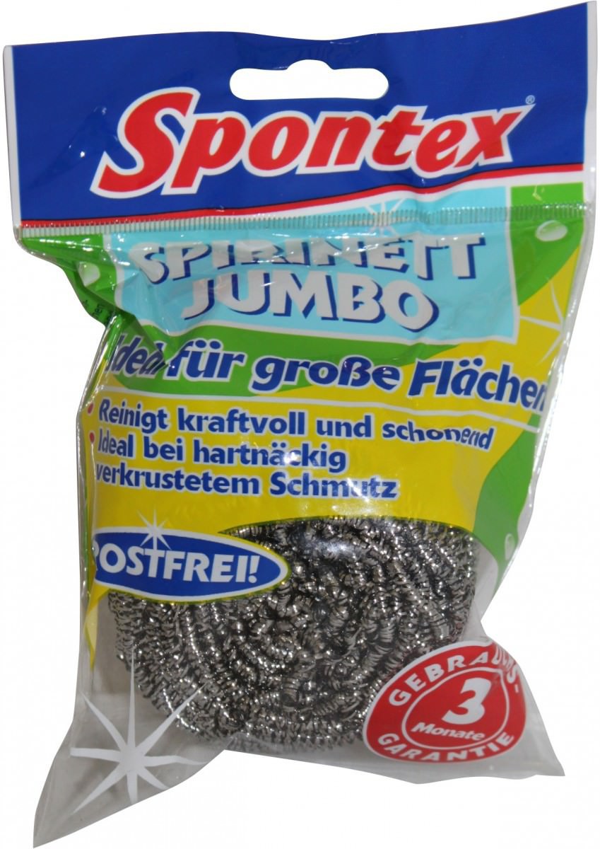 Spontex Jumbo Pulitore Anti-Grasso | Spugna XXL Con Fibre Riciclate Oleorepellenti | Lavabile In Lavatrice - 2