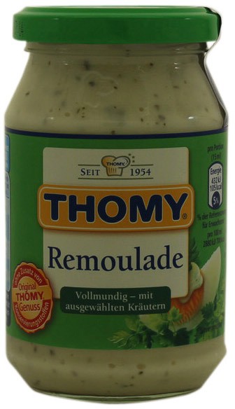 Thomy Remoulade 77% 250ml Feinkost &amp; Lebensmittel Senf, Ketchup, Mayo ...