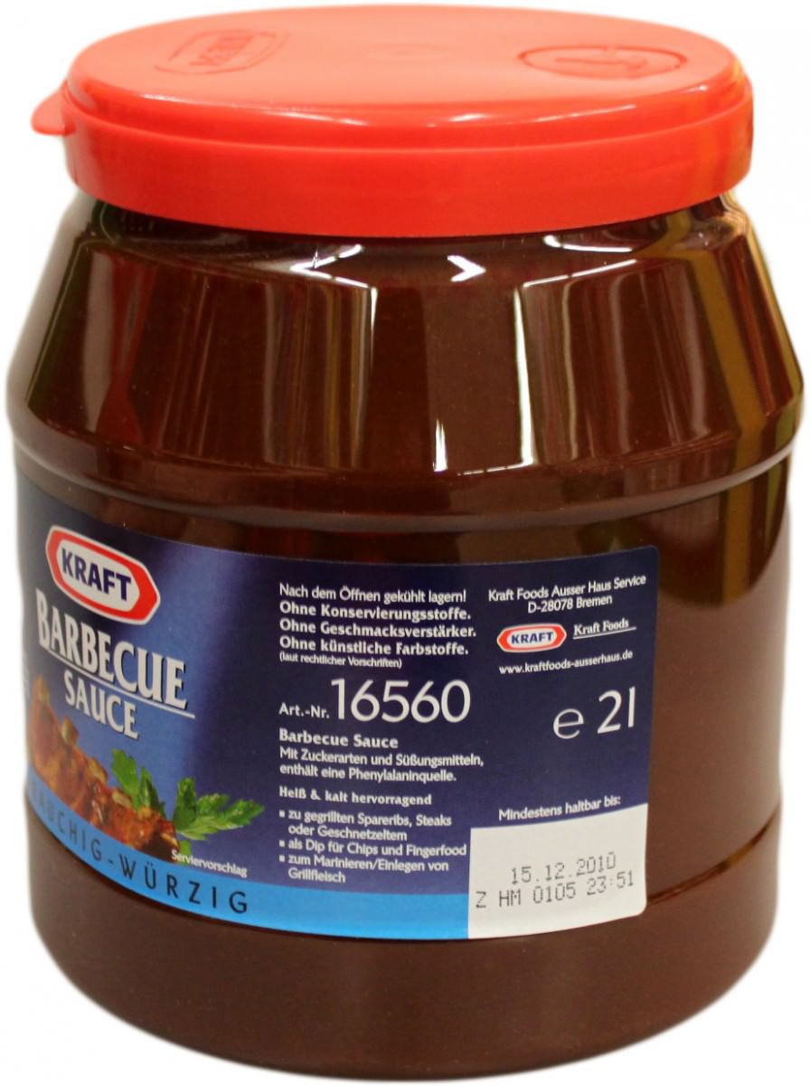 Kraft Barbeque Sauce 2L Feinkost & Lebensmittel Senf, Ketchup, Mayo Saucen