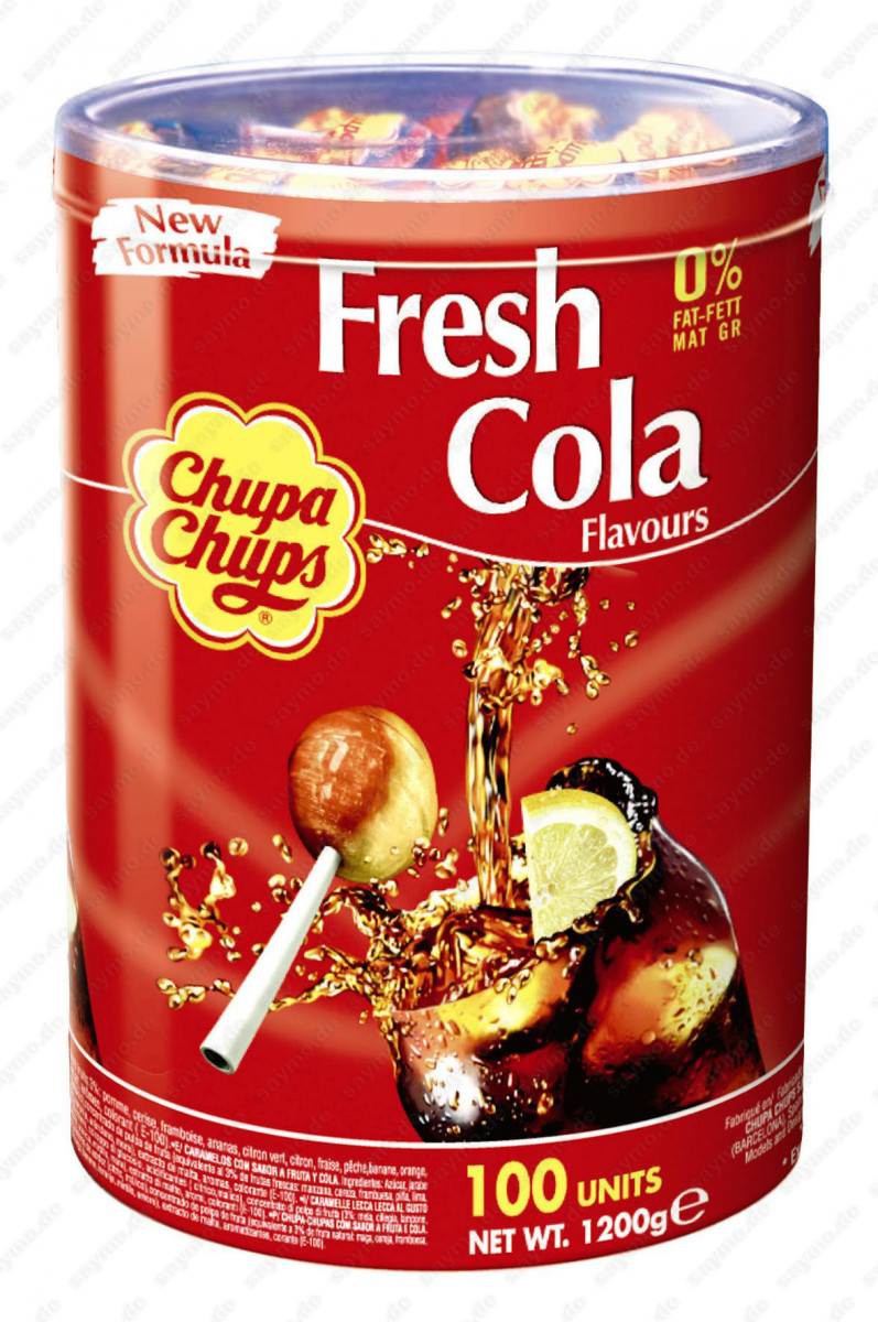 Chupa Chups Cola Lutscher 100 Stück | saymo.de - Lebensmittel Online ...
