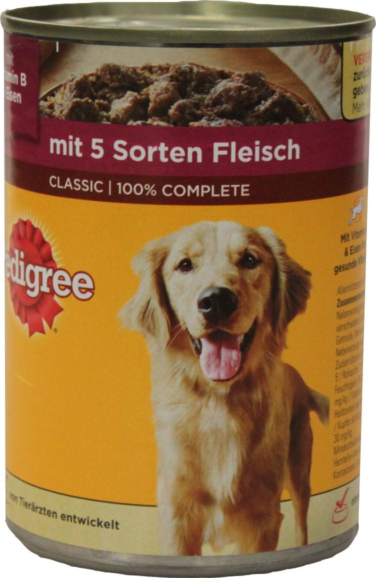 Pedigree + 5 Sorten Fleisch 400g saymo.de Lebensmittel Online