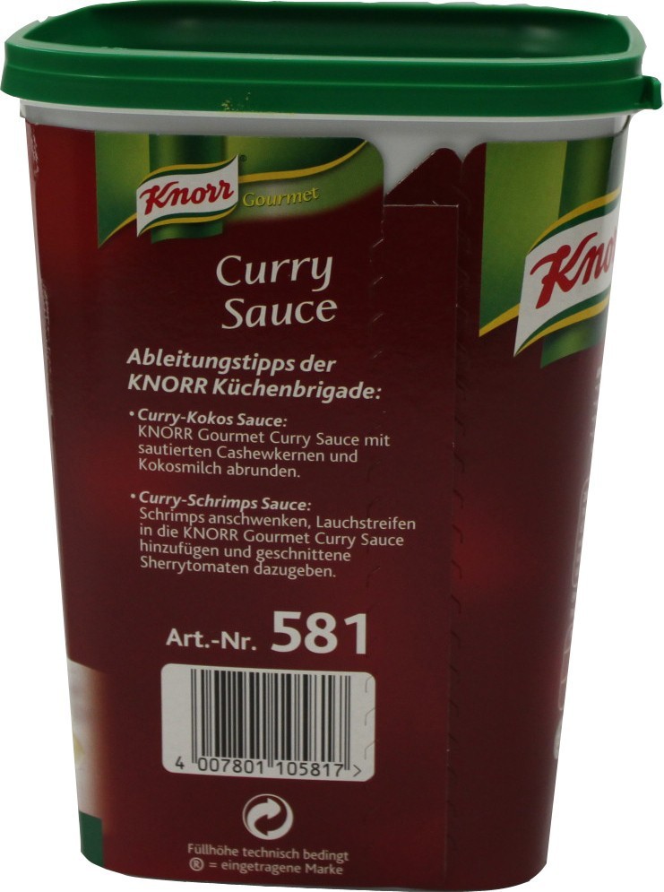 Knorr Gourmet Curry Sauce Pastös 1,1kg Feinkost & Lebensmittel