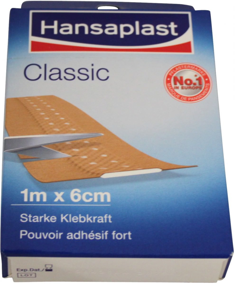 Hansaplast Classic Wundpflaster 1m x 6cm saymo.de Lebensmittel