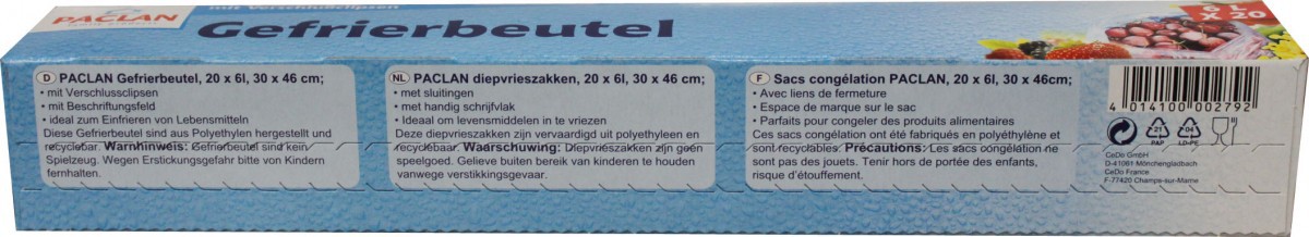 Paclan Gefrierbeutel 6l Stuck Saymo De Lebensmittel Online Kaufen Ihr Lebensmittel Online Shop