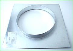Wandflansch, Metall, ø 315 mm Wandflansch, Metall, ø 315 mm