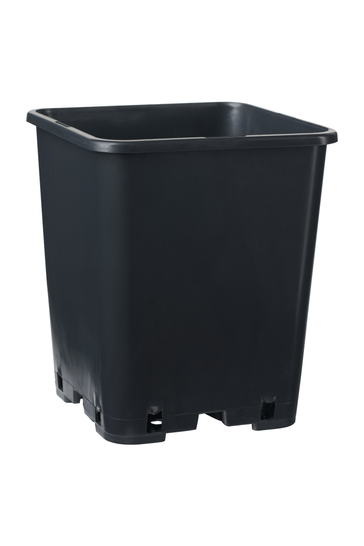Viereckiger Topf, schwarz, 6 l, 18 x 18 x 23 cm | Pflanzgefäß Viereckiger Topf, schwarz, 6 l, 18 x 18 x 23 cm | Pflanzgefäß