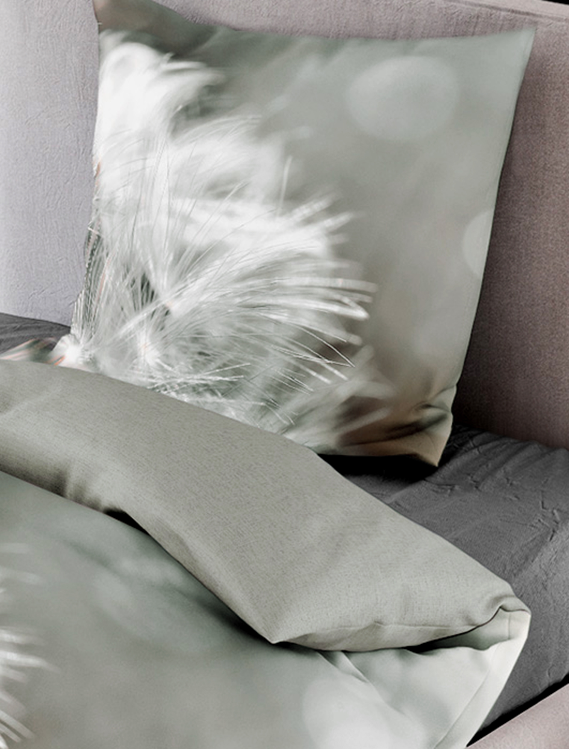 Janine Bettwäsche Mako Mako Satin BettwÃ¤sche 155x220 Weiss Satin