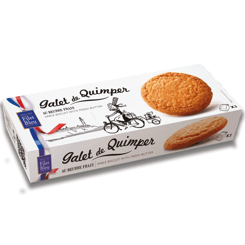 Butterkekse natur aus Quimper (Galet de Quimper) 115 g - Filet Bleu