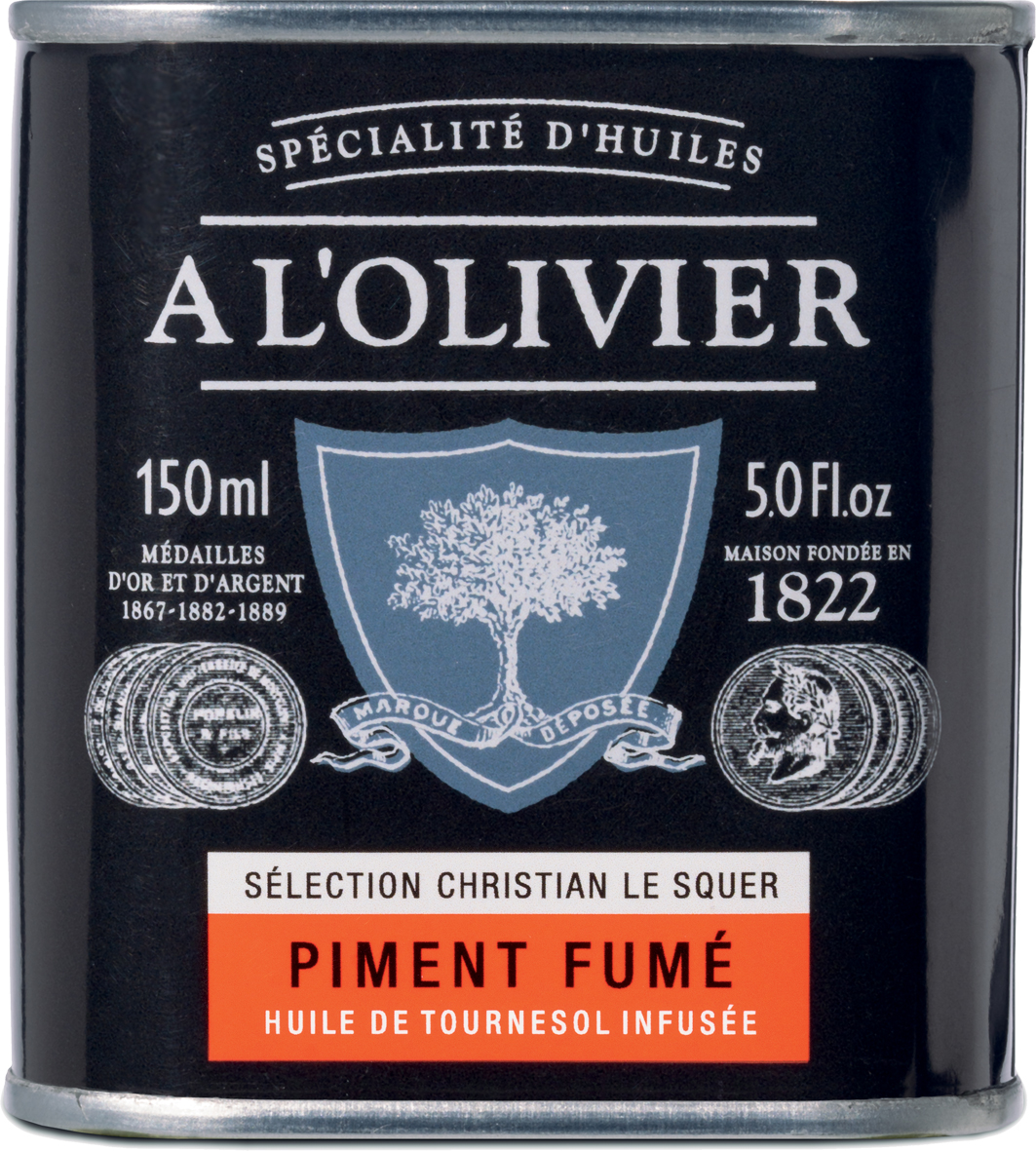Sonnenblumenöl mit geräucherter Piment 150 ml - A l'Olivier | La Cigale