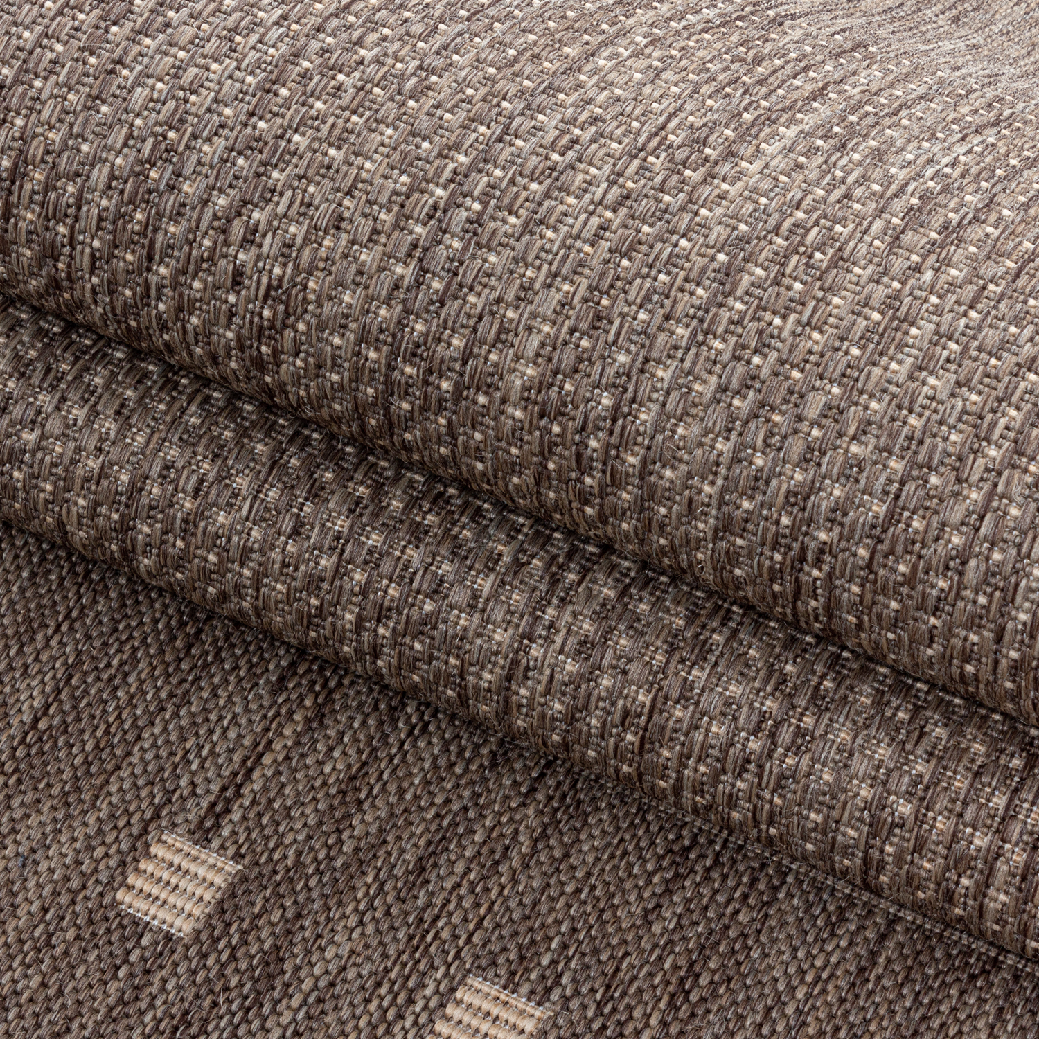 Modern Flachgewebe Teppich Indoor Outdoor Bordüre Muster Sisal Optik in