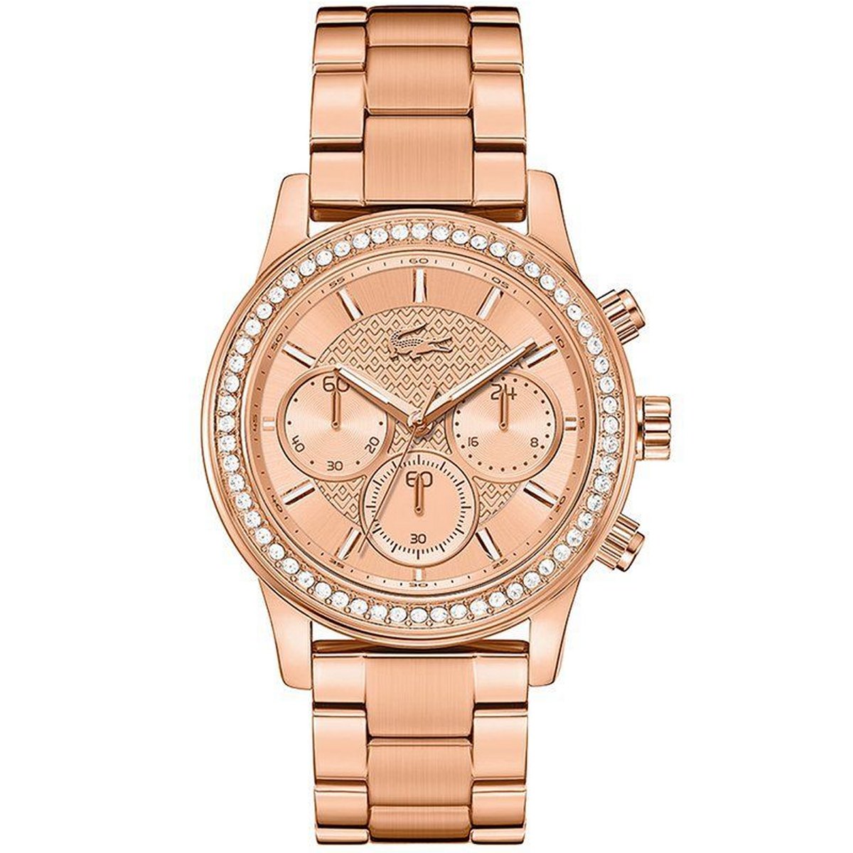 Lacoste Damen Uhr Armbanduhr Charlotte Edelstahl Rosé 2000834