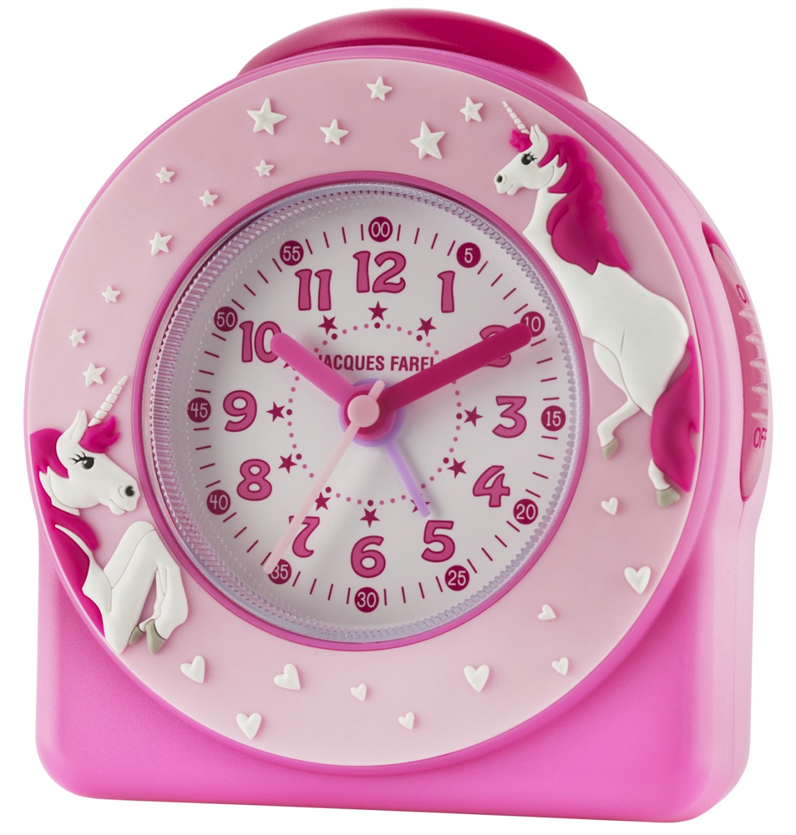 Jacques Farel Kids' Alarm Clock Analog Quartz Unicorn Girls Acw 50 Pink ...