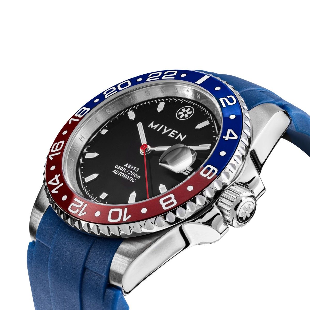PAGRNE DESIGN Orologio Automatico Uomo NH35 Movimento Automatico Diver Orologio Acciaio Inox 41mm Vetro Zaffiro Impermeabile Orologi Uomo (Y005 Blue