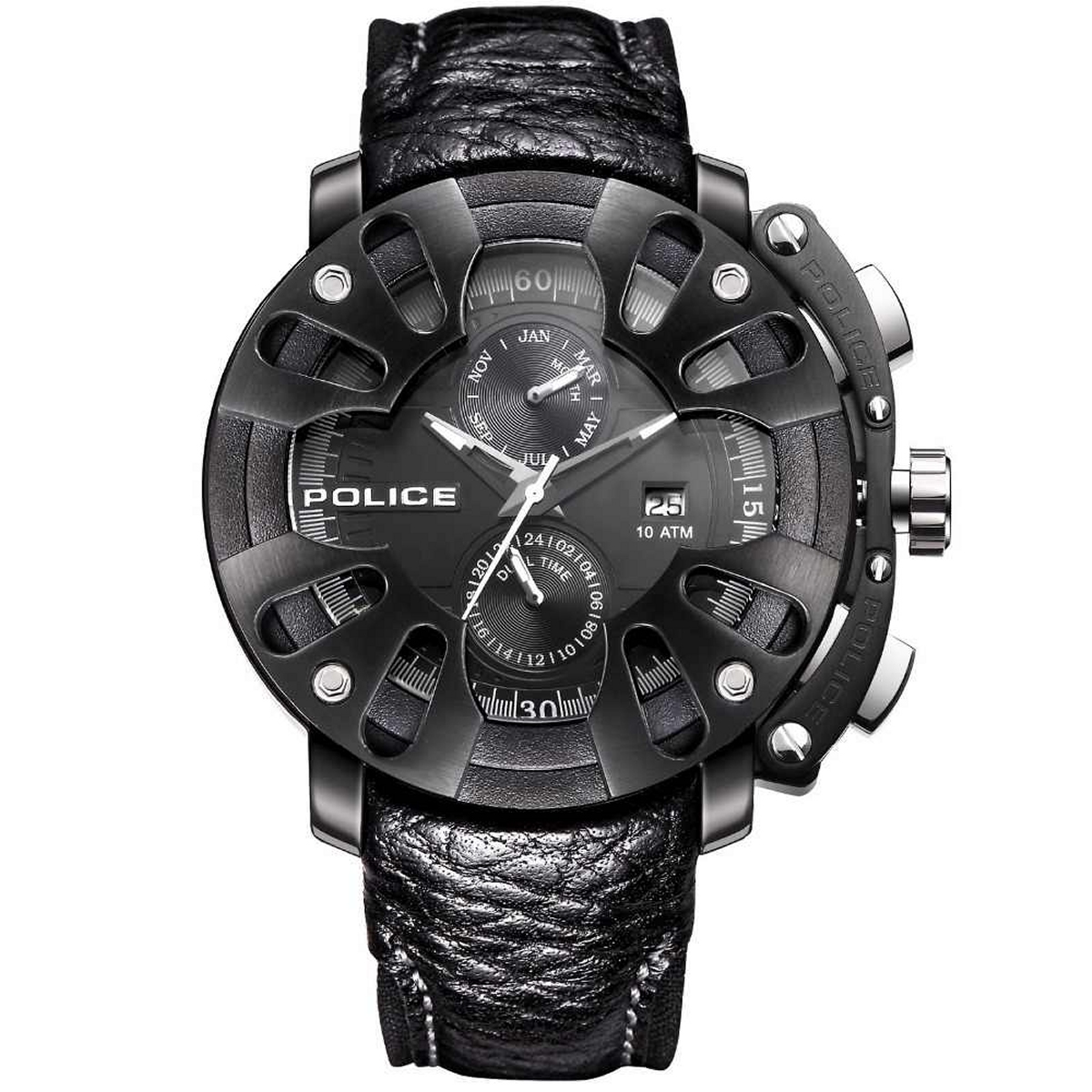 Police Men's Wristwatch Leather Analogue Protector PL