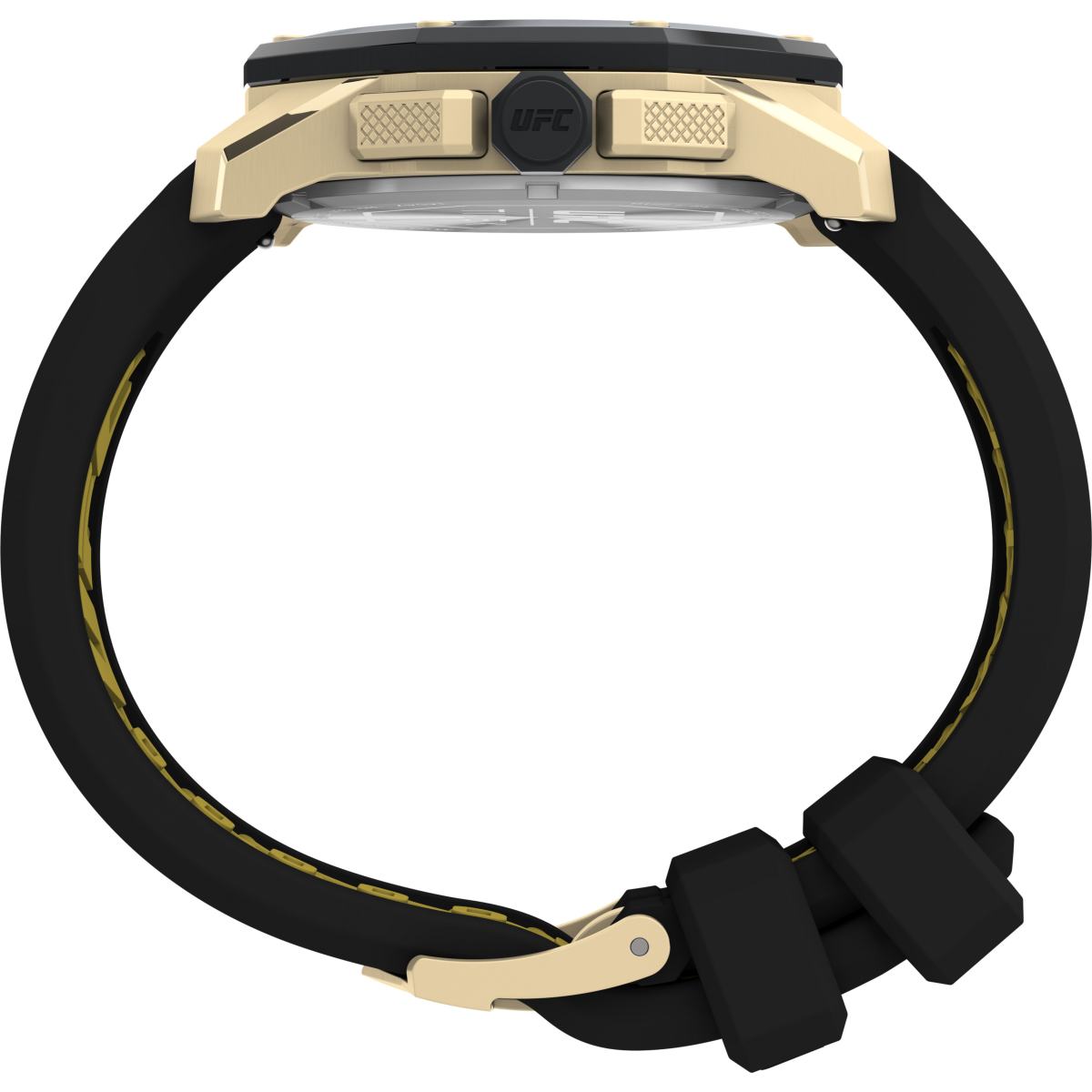 Timex UFC Strength - Orologio Uomo Analogico-Digitale Al Quarzo - Cassa 45mm, Cinturino Nero, Impermeabile 10 Bar - 5