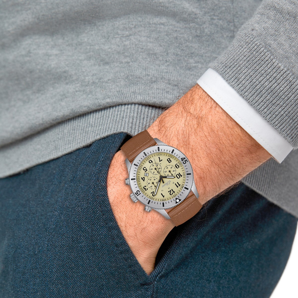 SOFIOR - OROLOGIO CRONOGRAFO DA POLSO - CIRCA 1950 - Wannenes Art