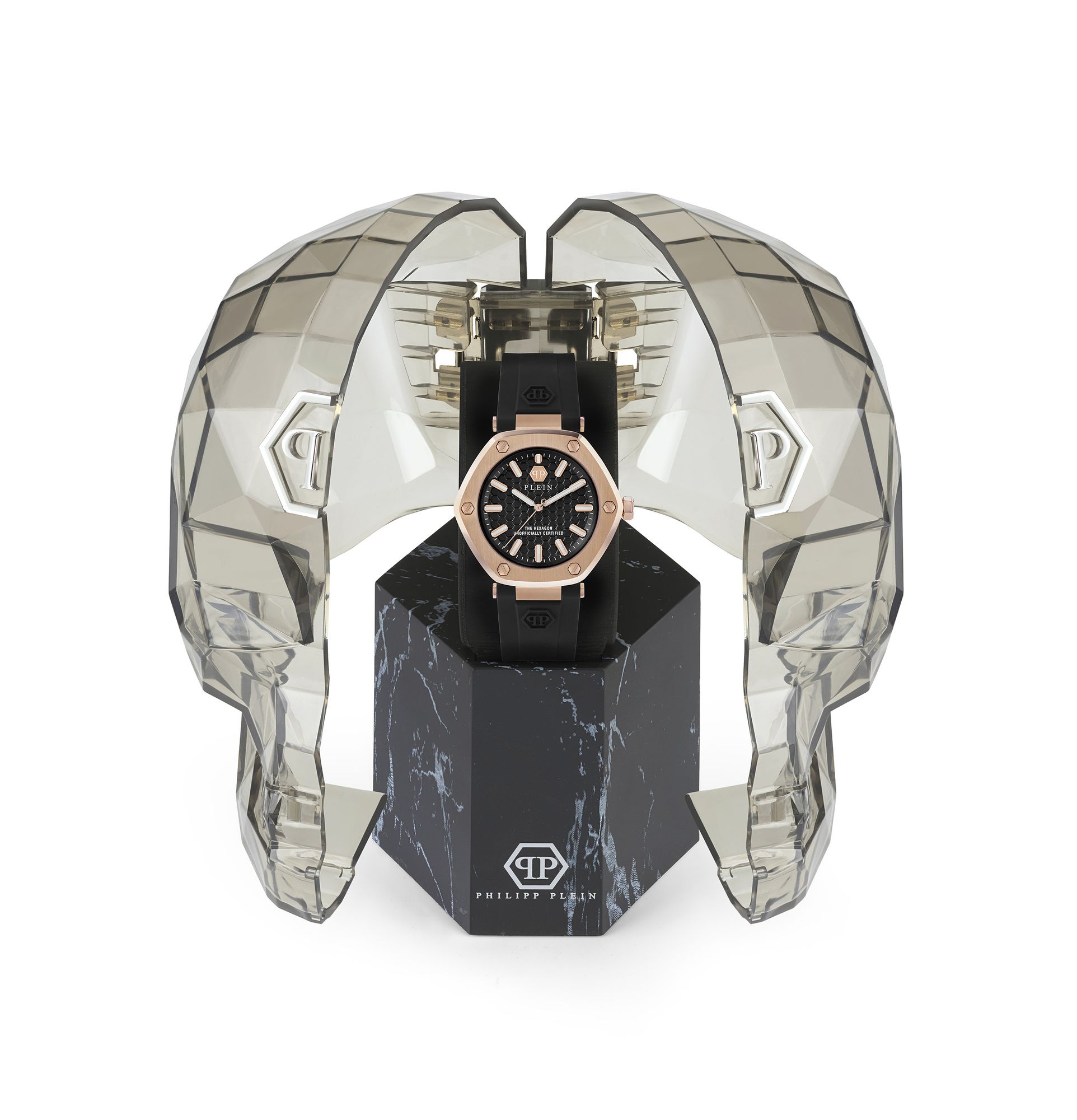 Philipp Plein Orologio Donna Analogico Al Quarzo The Esagono PW1BA0123 Silicone