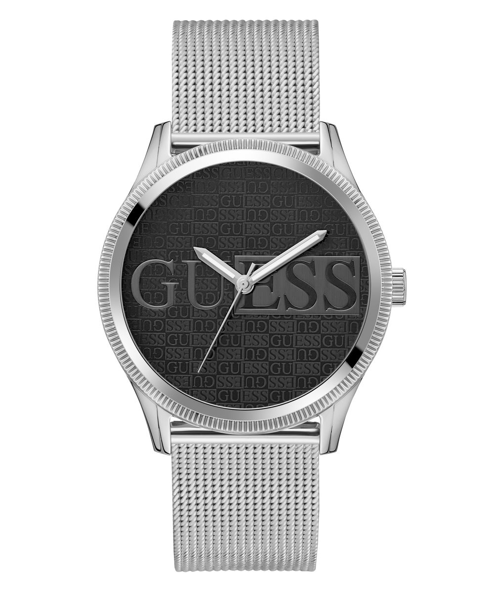 GUESS Orologio da uomo Zen in acciaio inossidabile, argento, Classico