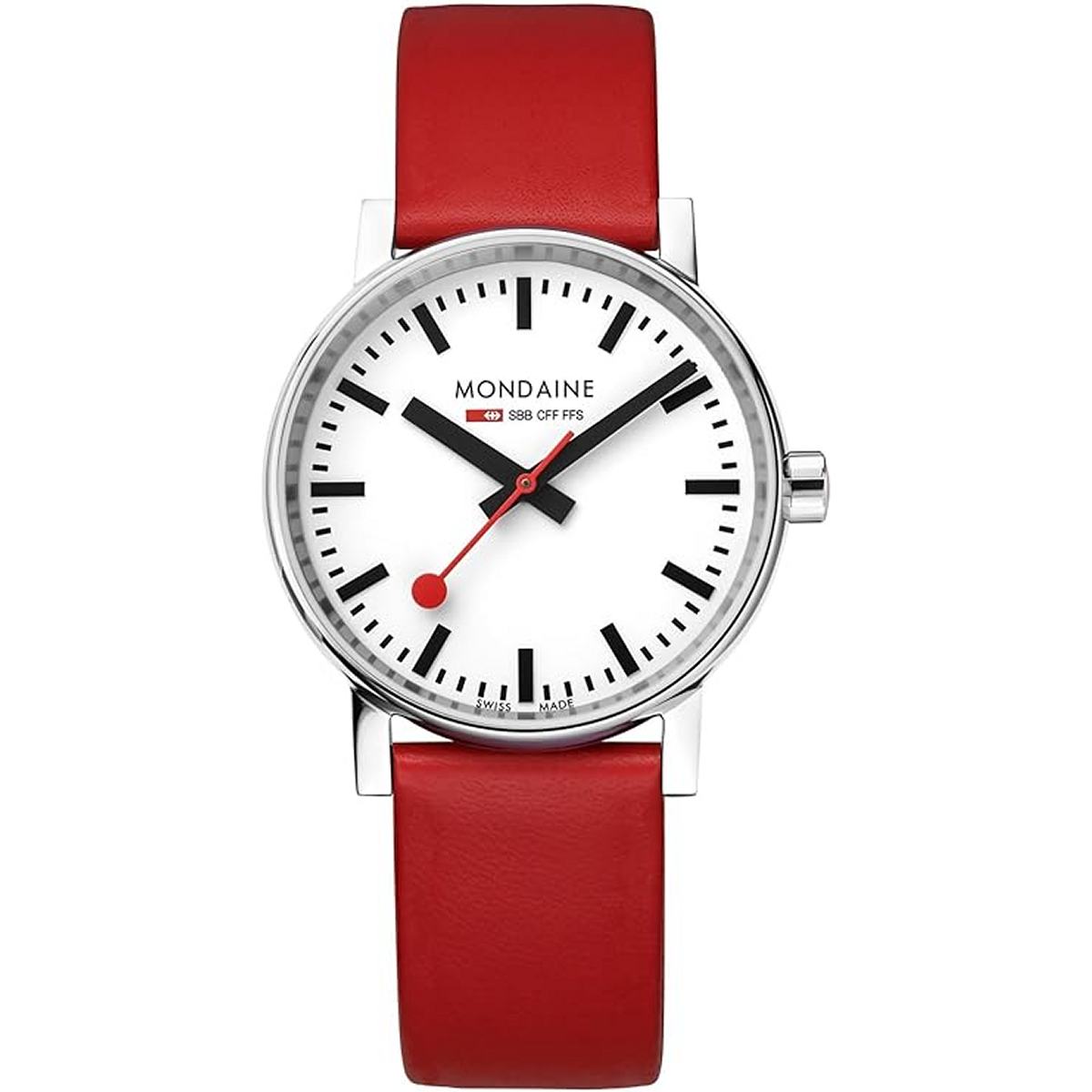 Mondaine Unisex Watch Classic 35 mm MSE.35110.LCV Leather | eBay 