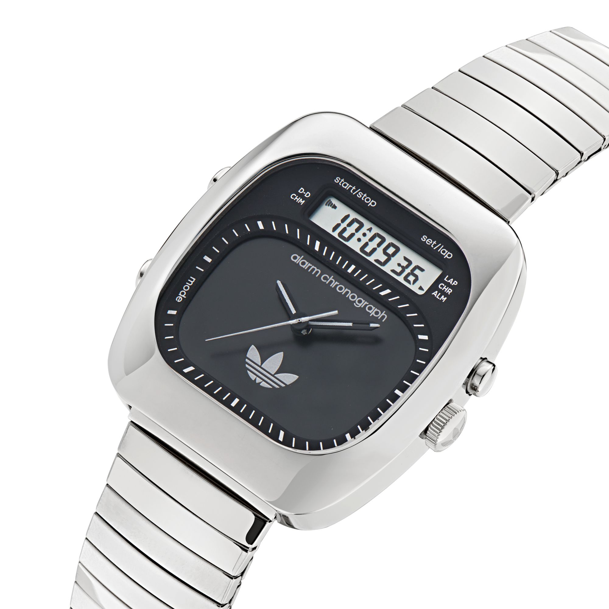 Adidas Unisex Watch Analog Digital Retro Wave Three Stainless