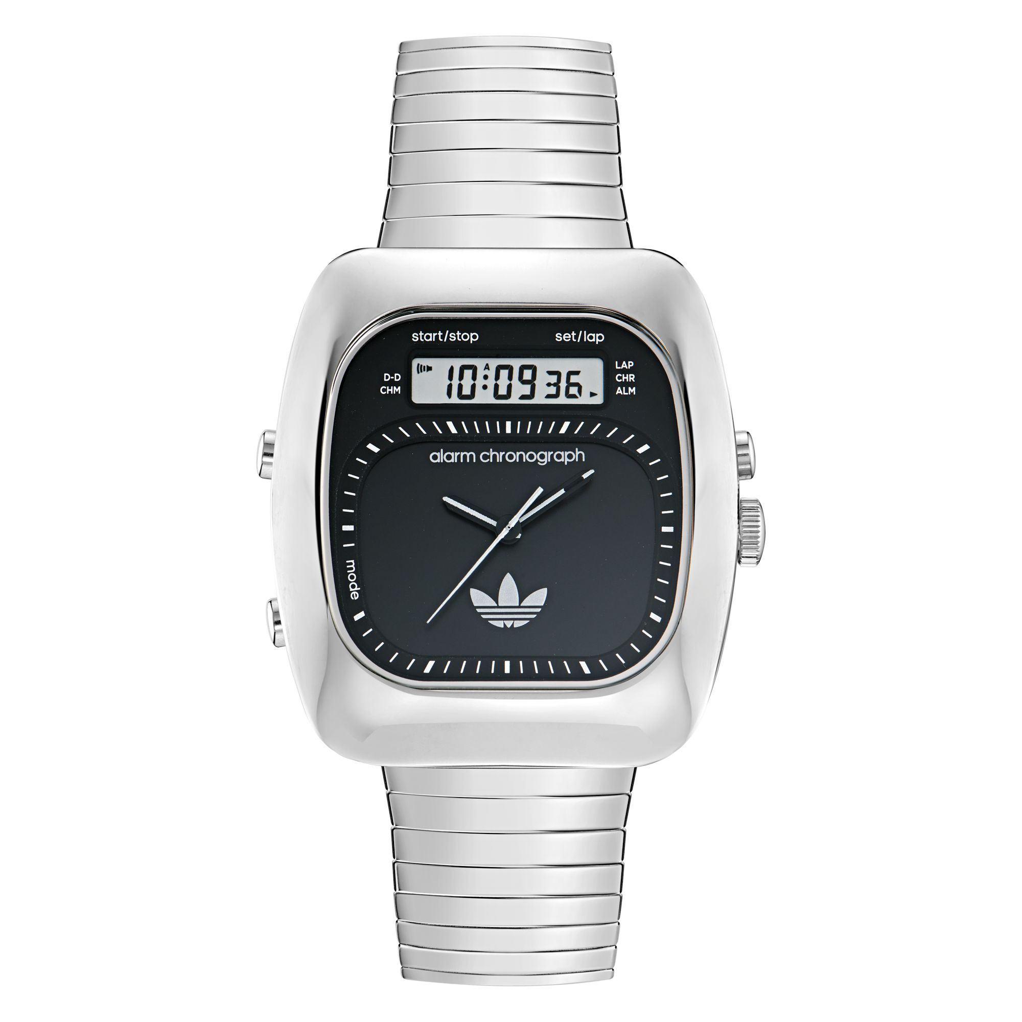 Adidas Unisex Watch Analog Digital Retro Wave Three Stainless