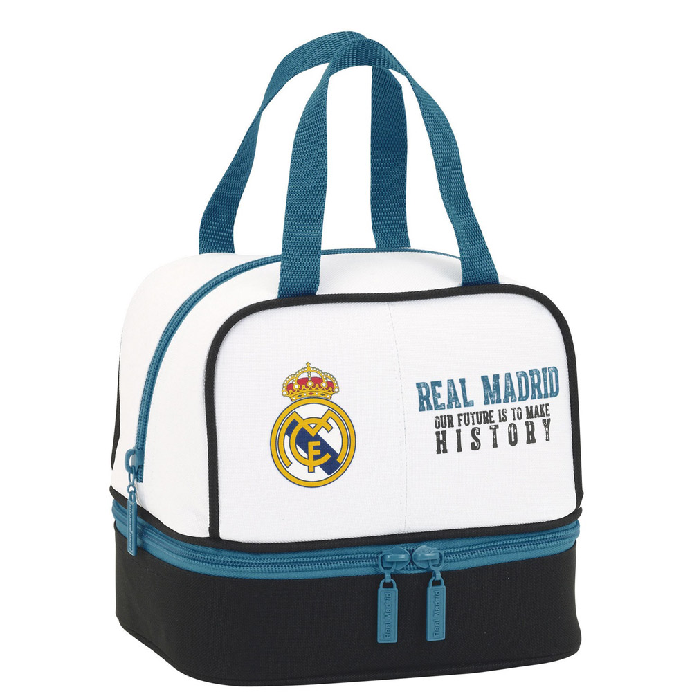 Boys Lunch Bags Free Uk Delivery On All Orders At Lpnut Co Official Real Madrid C F 18 Lunch Bag Image 1