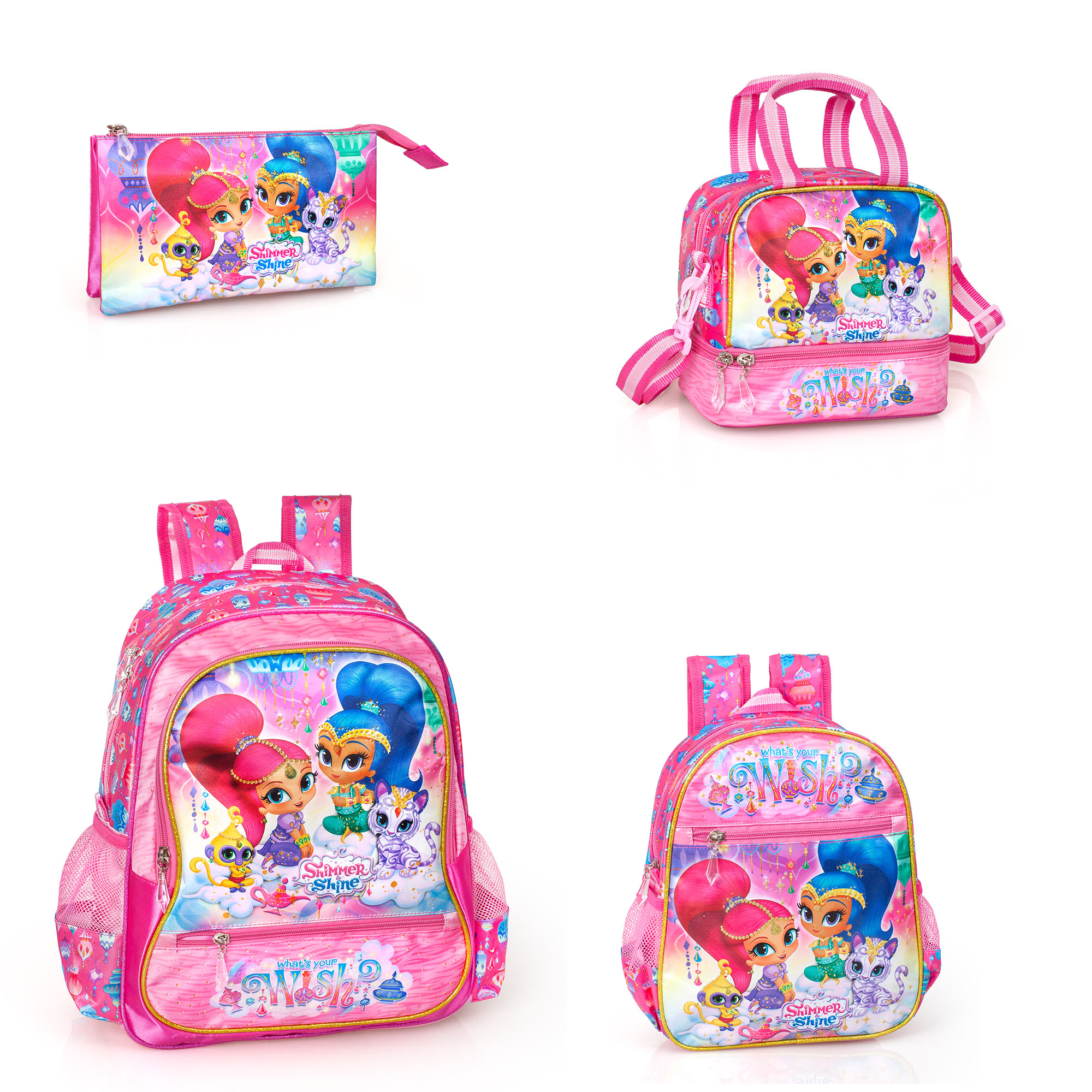 SHIMMER /& SHINE JUNIOR BACKPACK RUCKSACK CHILDREN TRAVEL SCHOOL BAG GIRLS PINK