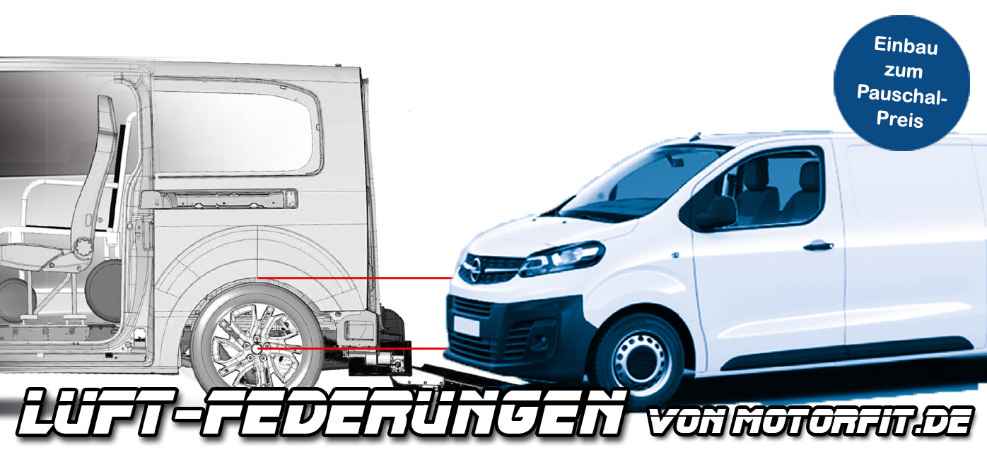 Voll-Luftfederung Opel Vivaro / Zafira Life 2019-heute