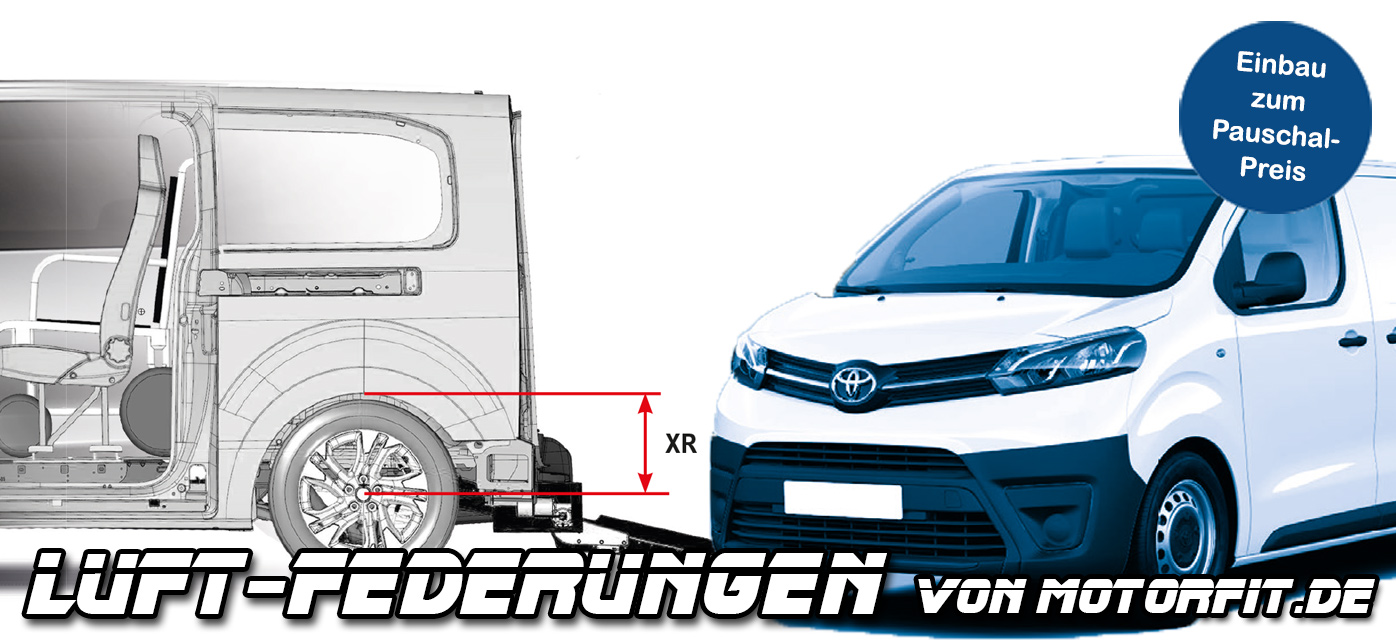 Voll-Luftfederung Toyota ProAce Compact / Verso 2019-heute