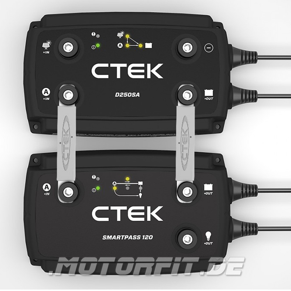 CTEK D250SA + SMARTPASS 120 - 12V 120A Ladewandler Set Ladebooster