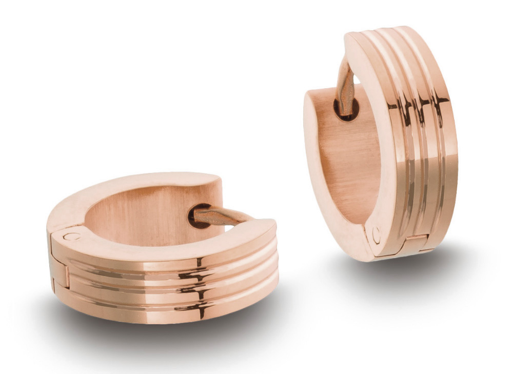 Minott Ohrschmuck Creole aus Edelstahl PVD Roségold 1 Paar 25938