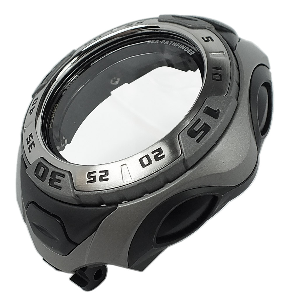 Casio Sea Pathfinder | Gehäuse CASE/CENTER ASSY grau-schwarz SPF-60D |  Minott Center