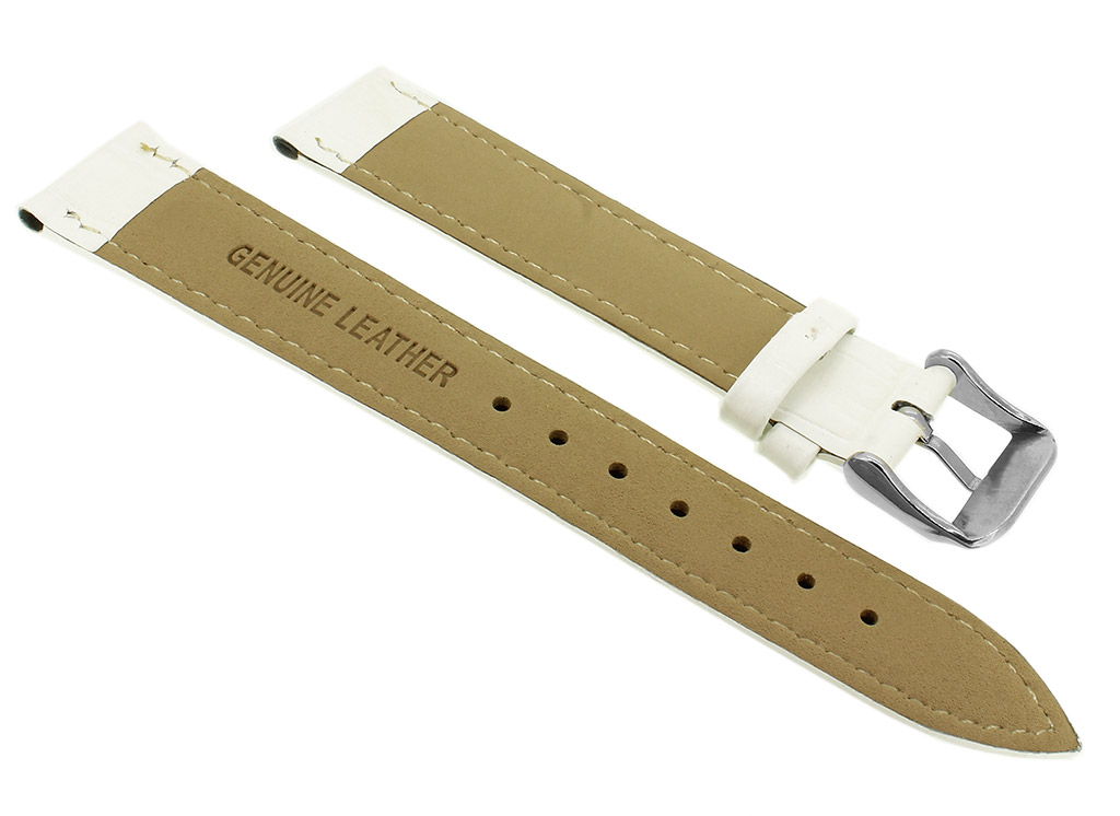 Abeler & Söhne > Uhrenarmband 22mm Braun Leder Krokooptik > AS2122