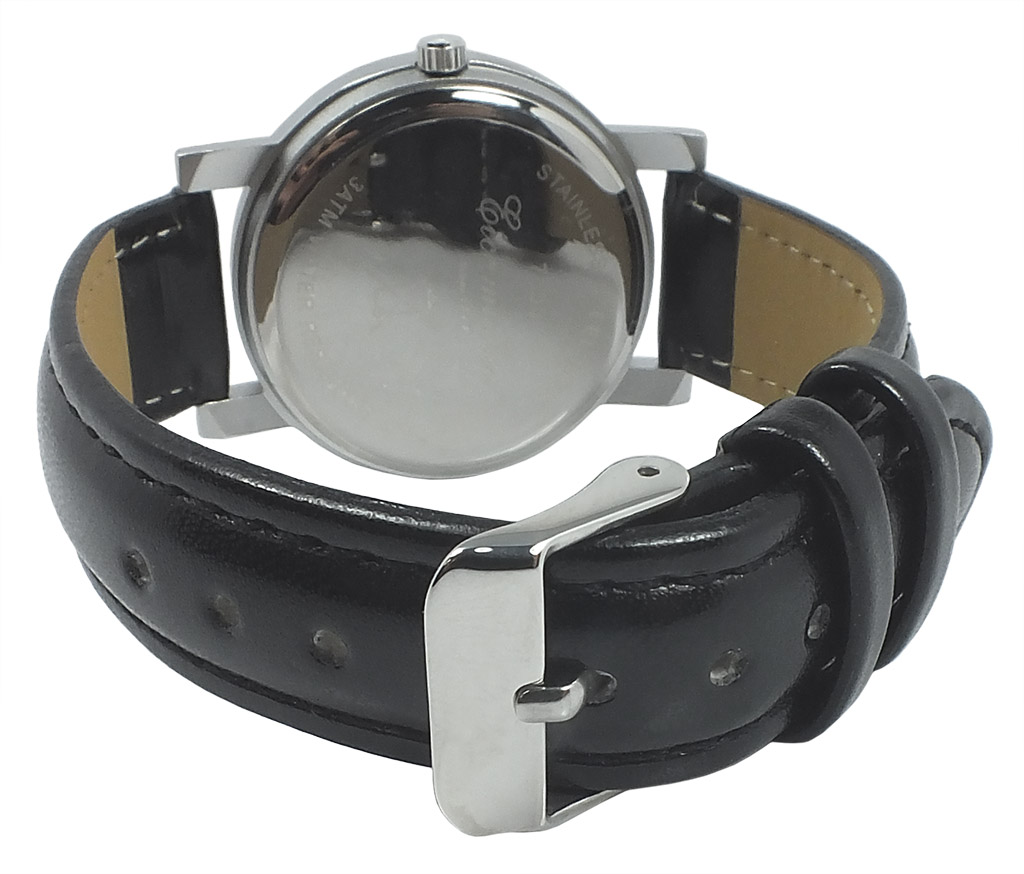 Eichmüller Unisex Armbanduhr Ø 37mm Quarzwerk 3ATM Datum Lederband 