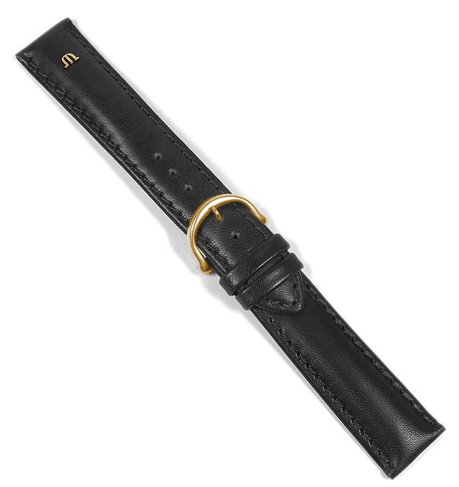 Maurice Lacroix Uhrenarmband Büffelkalb Leder schwarz XL 20901S
