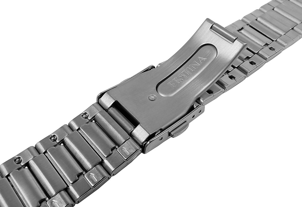 Festina Chronograph Uhrenarmband 22mm Edelstahl bicolor F16761 