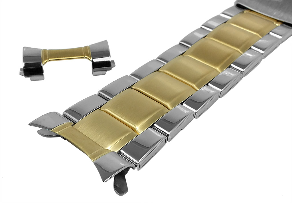 Festina Chronograph Uhrenarmband 22mm Edelstahl bicolor F16761  