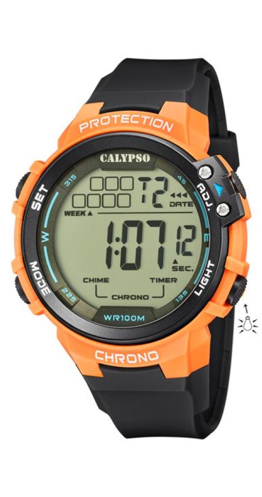 Calypso K5817/4 Datum Alarm Timer | Color schwarz Armbanduhr Splash Minott Center