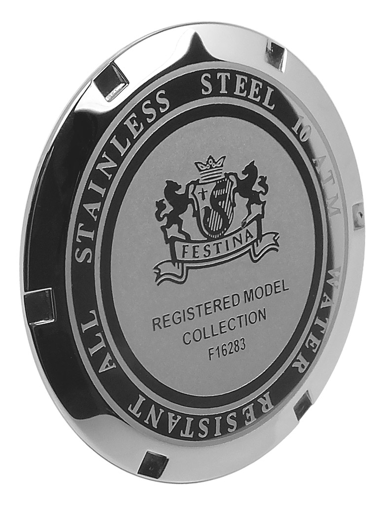 Festina Bodendeckel Edelstahl Deckel für Gehäuse silbern F16242  