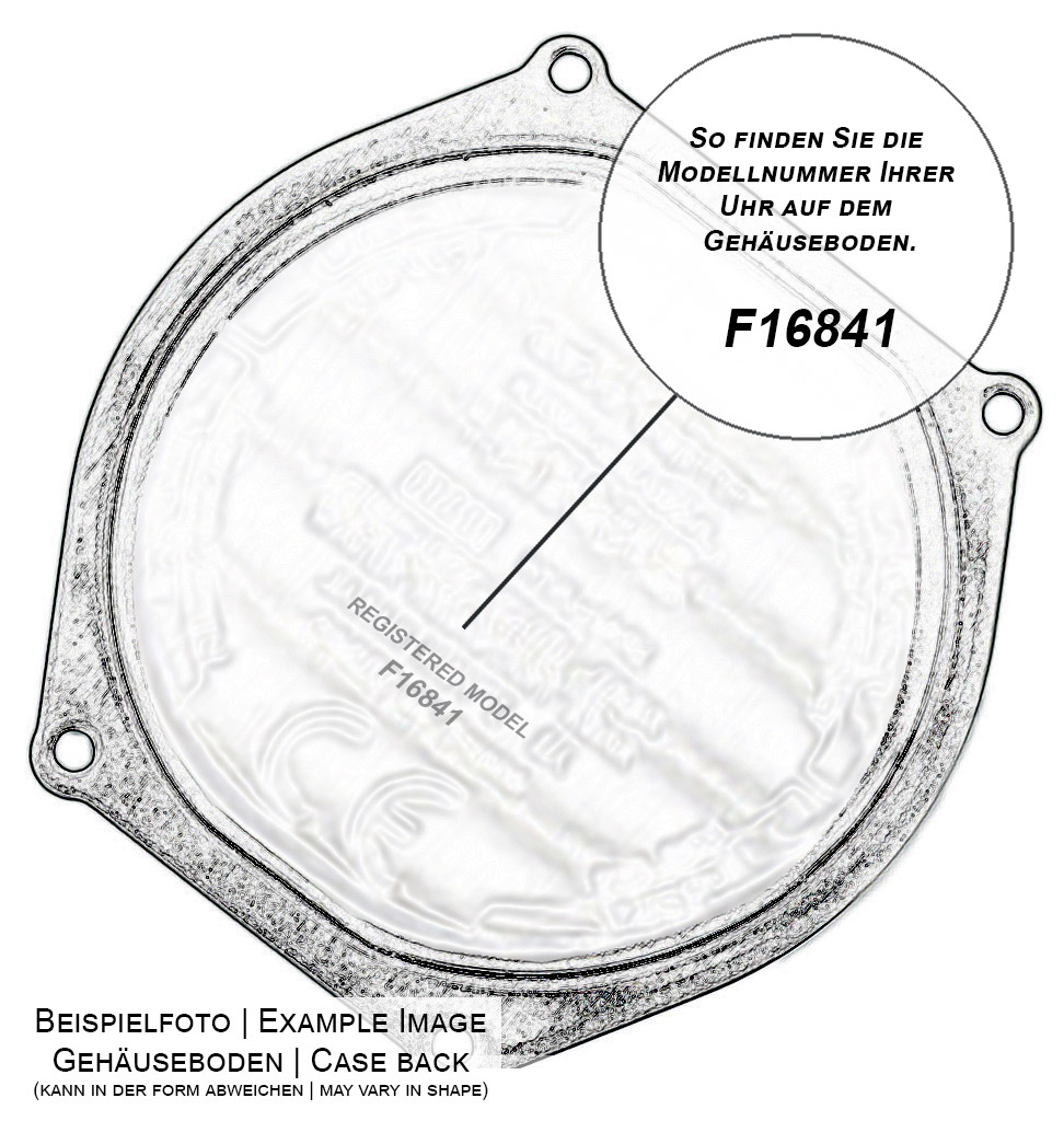 Festina Bodendeckel Edelstahl Deckel für Gehäuse silbern F16242  