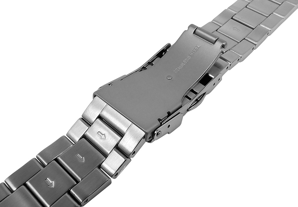 Jacques Lemans Liverpool Uhrenarmband Edelstahl silberfarben 1 