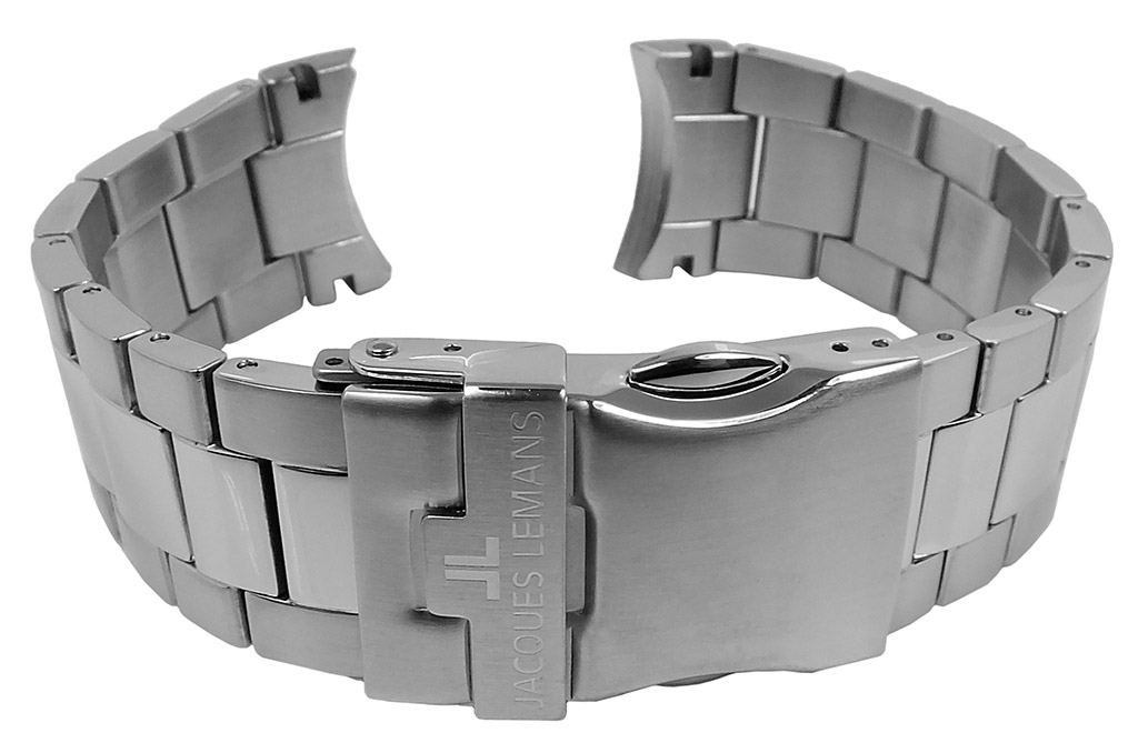 Jacques Lemans Liverpool Uhrenarmband Edelstahl silberfarben 1 