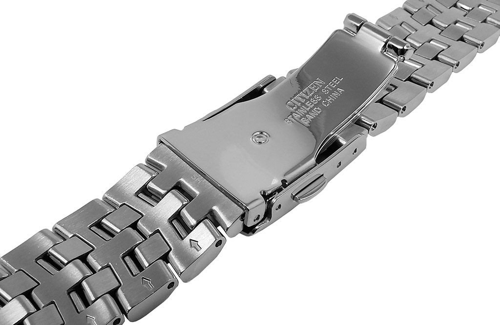 Citizen Eco-Drive Uhrenarmband 21mm Edelstahl silberfarben BM7250 