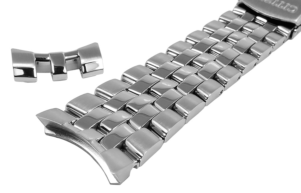 Citizen Eco-Drive Uhrenarmband 21mm Edelstahl silberfarben BM7250  