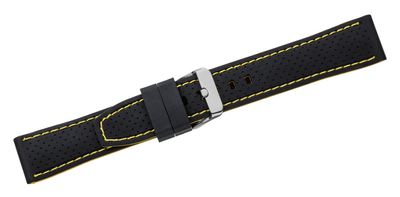 Bruno Banani Uhrenarmband Leder Band braun in Straußenleder-Optik für