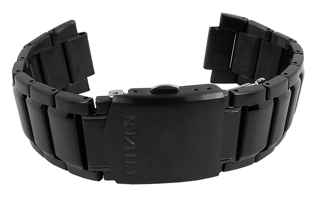 Citizen Eco Drive Uhrenarmband 23mm Edelstahl schwarz 4-S090806 