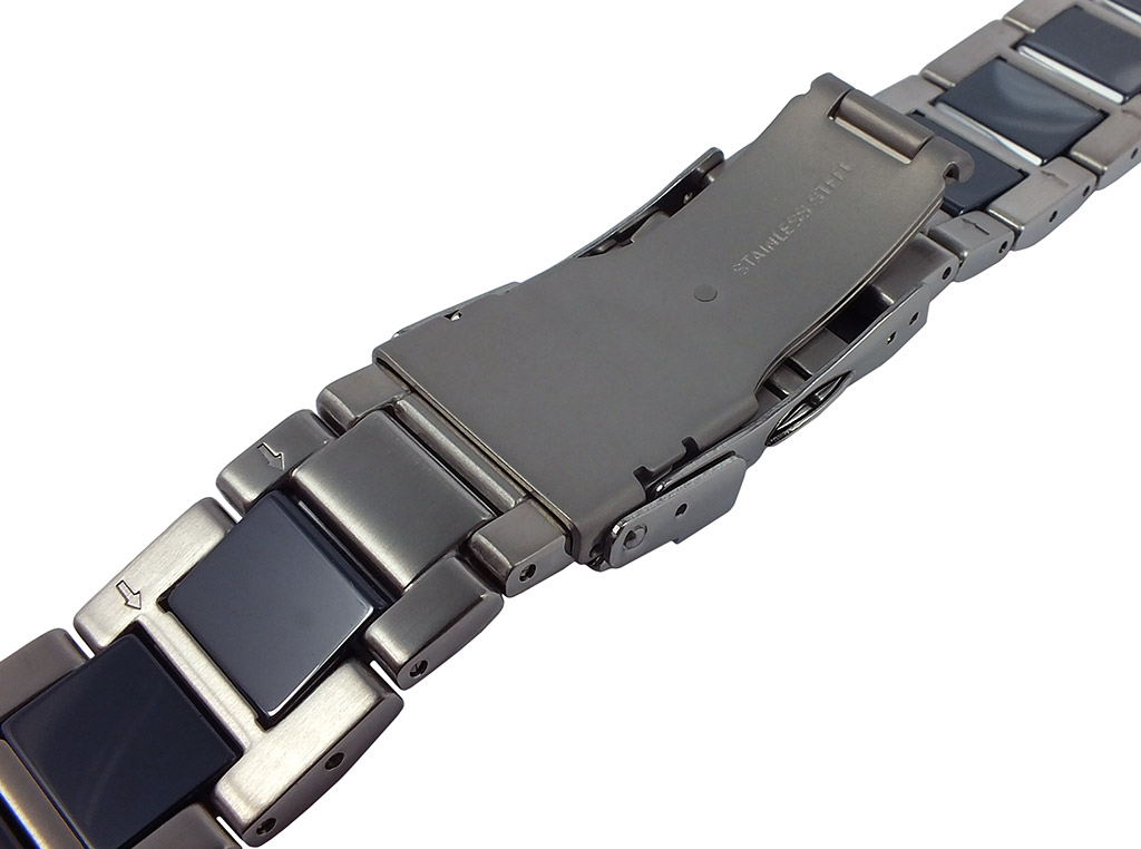 Jacques Lemans Uhrenarmband Edelstahl/Keramik bicolor > 1-1711 